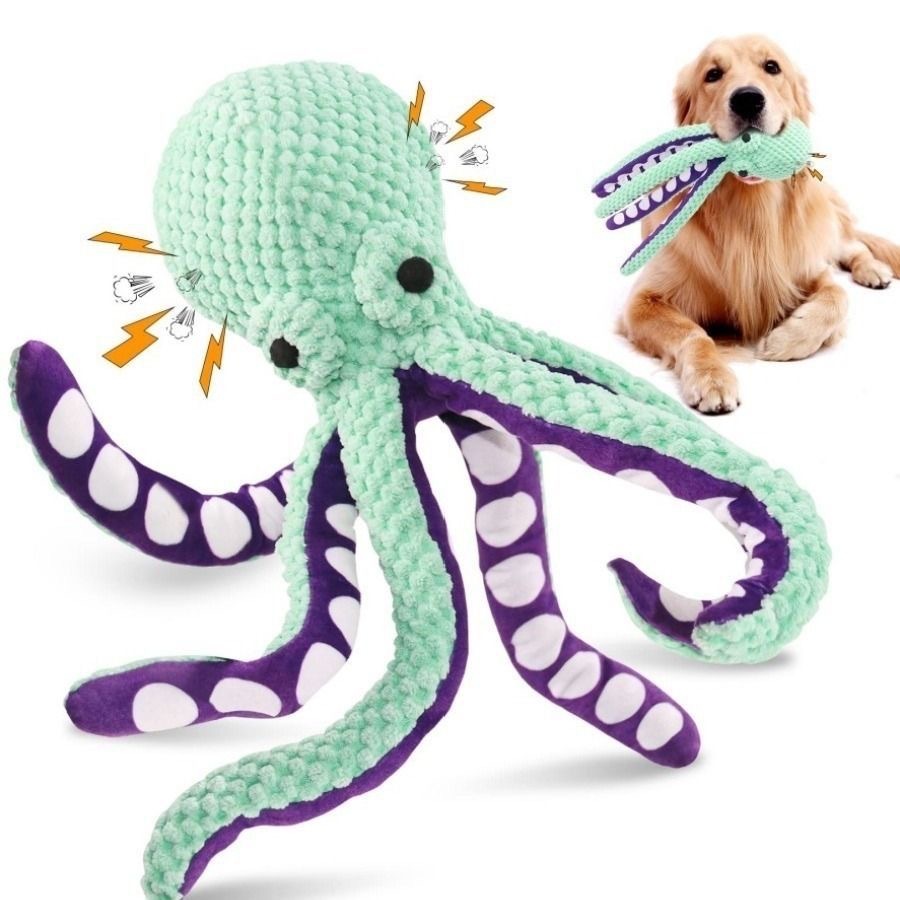 Juguete de Peluche de Pulpo co - Indestructible Dog Chew Toy reseña y precio